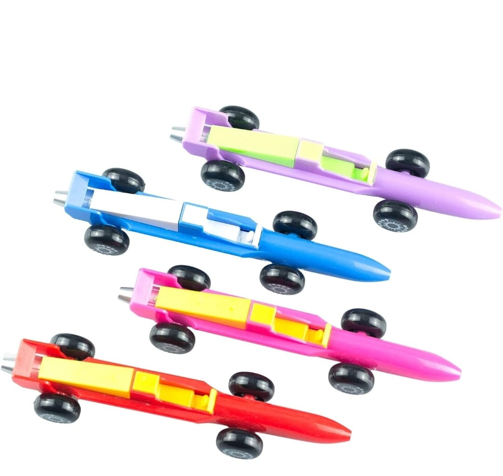 Rolling Wheels Car-Shaped Pens: Fun and Functional Writing Tools - Pack of 2 stationery KidosPark