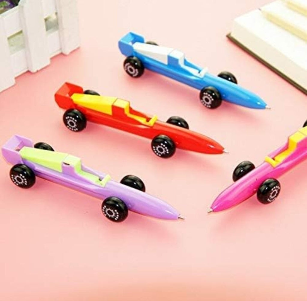 Rolling Wheels Car-Shaped Pens: Fun and Functional Writing Tools - Pack of 2 stationery KidosPark