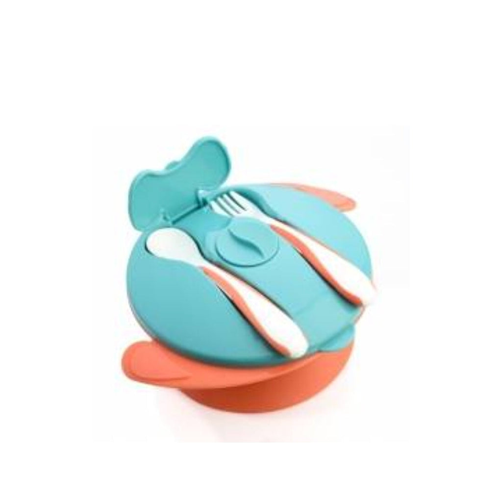 Silicone Baby Feeding Bowl Set cutlery Kidospark