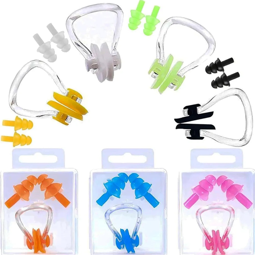 Silicone Nose Clip and Ear Plugs Set: Enhance Your Water Activities Kidospark