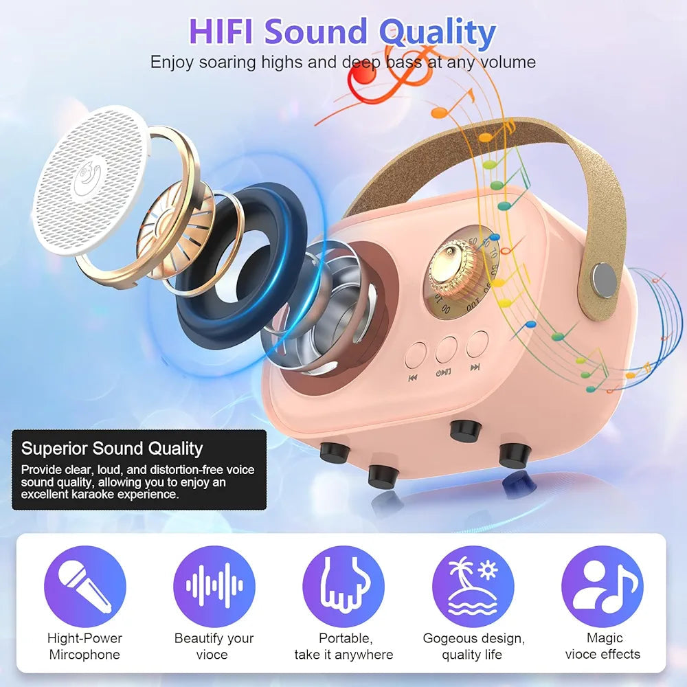 Sing Anywhere with Kidospark Karaoke C20 Plus System Headphones KidosPark