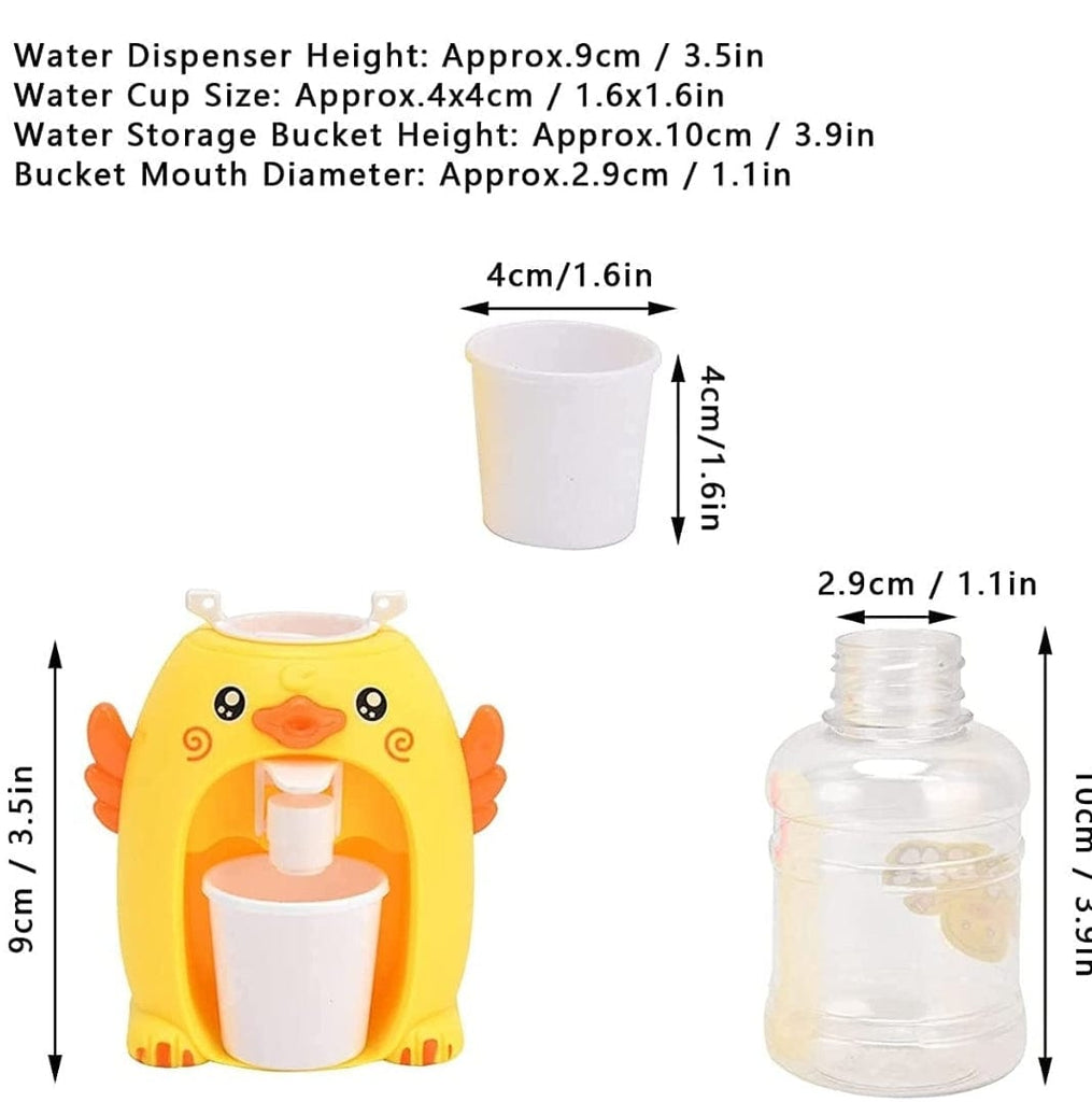 Small Cute Multicolour Duck Water Dispenser with Multicolour Clay Small Water dispenser for Kids (200 g) Art and Crafts KidosPark