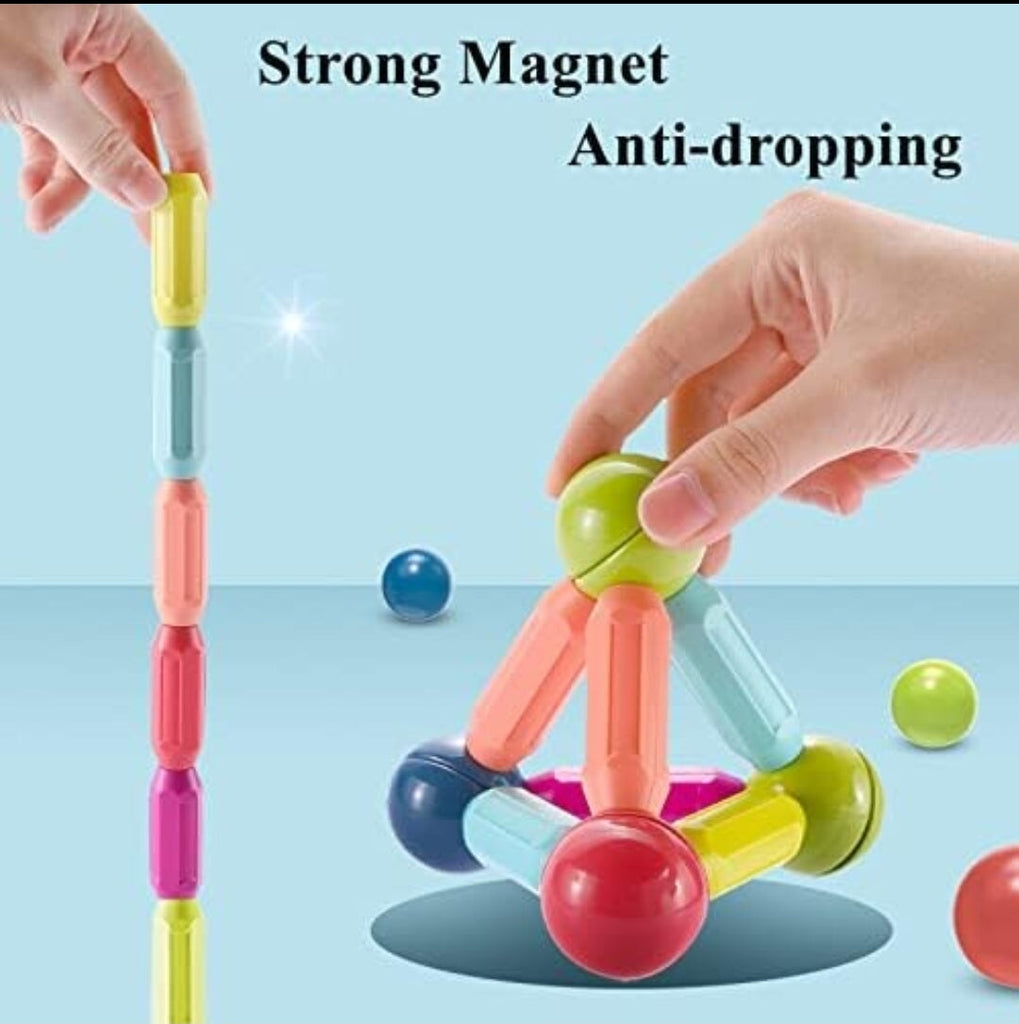 Spark Creativity with 42 pieces 3D Magnetic Building Sticks for Kids blocks KidosPark