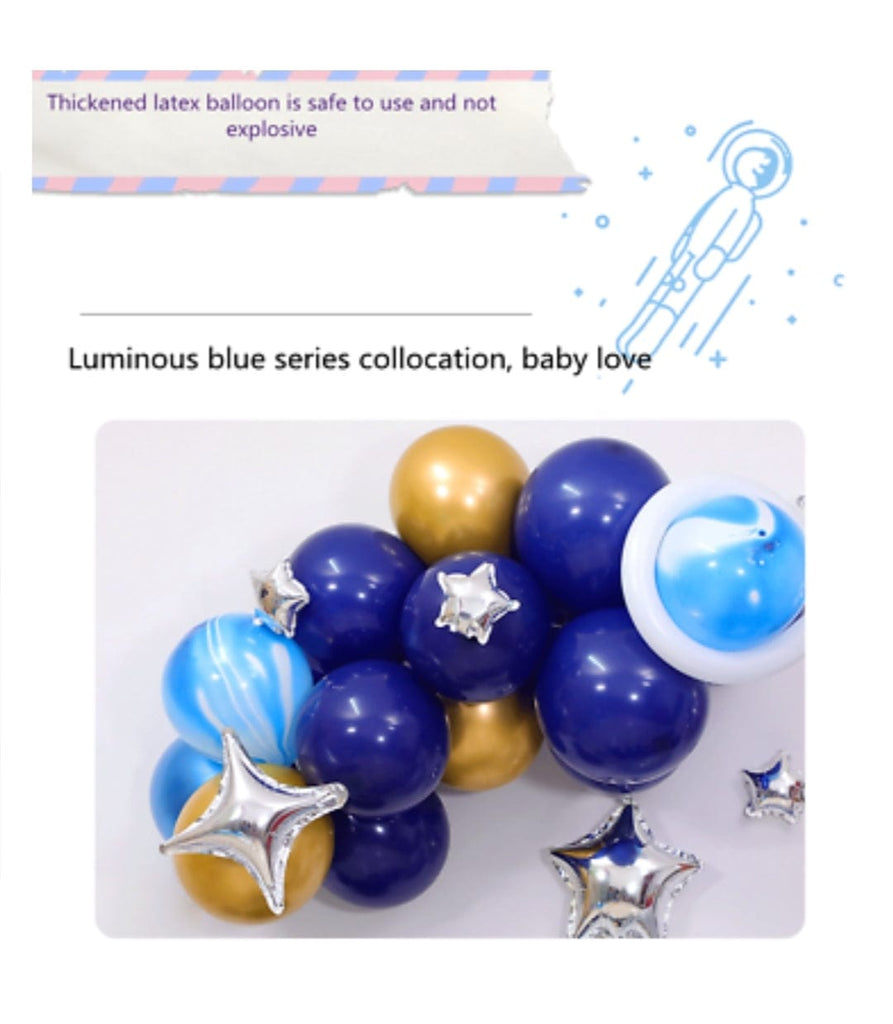 Stellar Sky: Complete Space Theme Balloon Set for Unforgettable Celestial Celebrations Birthday Party DŽcor KidosPark