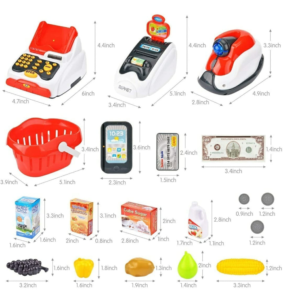 Super market cash register pretend play toy Role play toys KidosPark