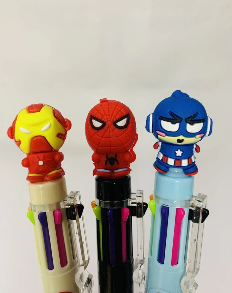 Superhero styled ball point roller pen ( Pack of 3) stationery KidosPark