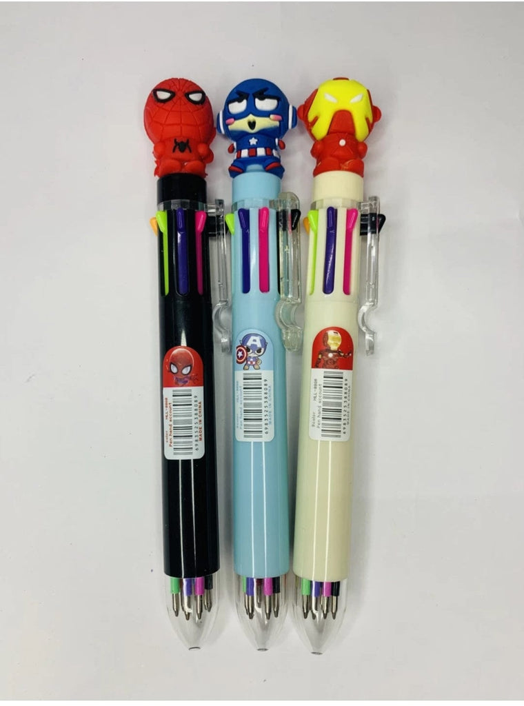 Superhero styled ball point roller pen ( Pack of 3) stationery KidosPark