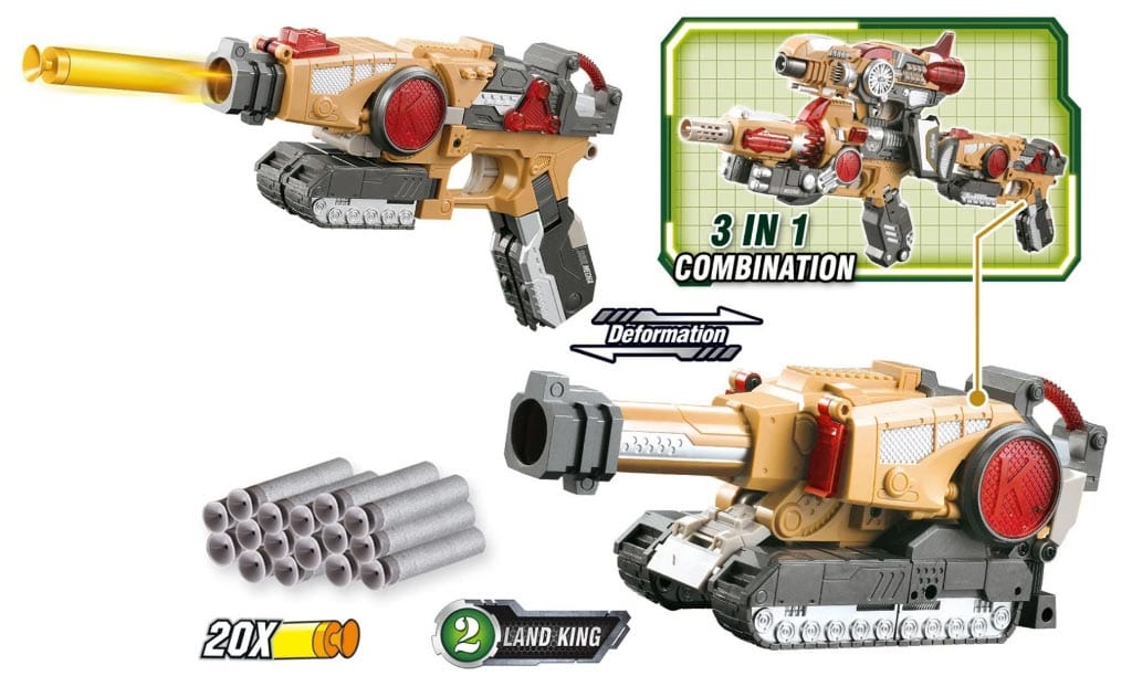 Tank deformation 3 in 1 soft bullet gun Toy KidosPark