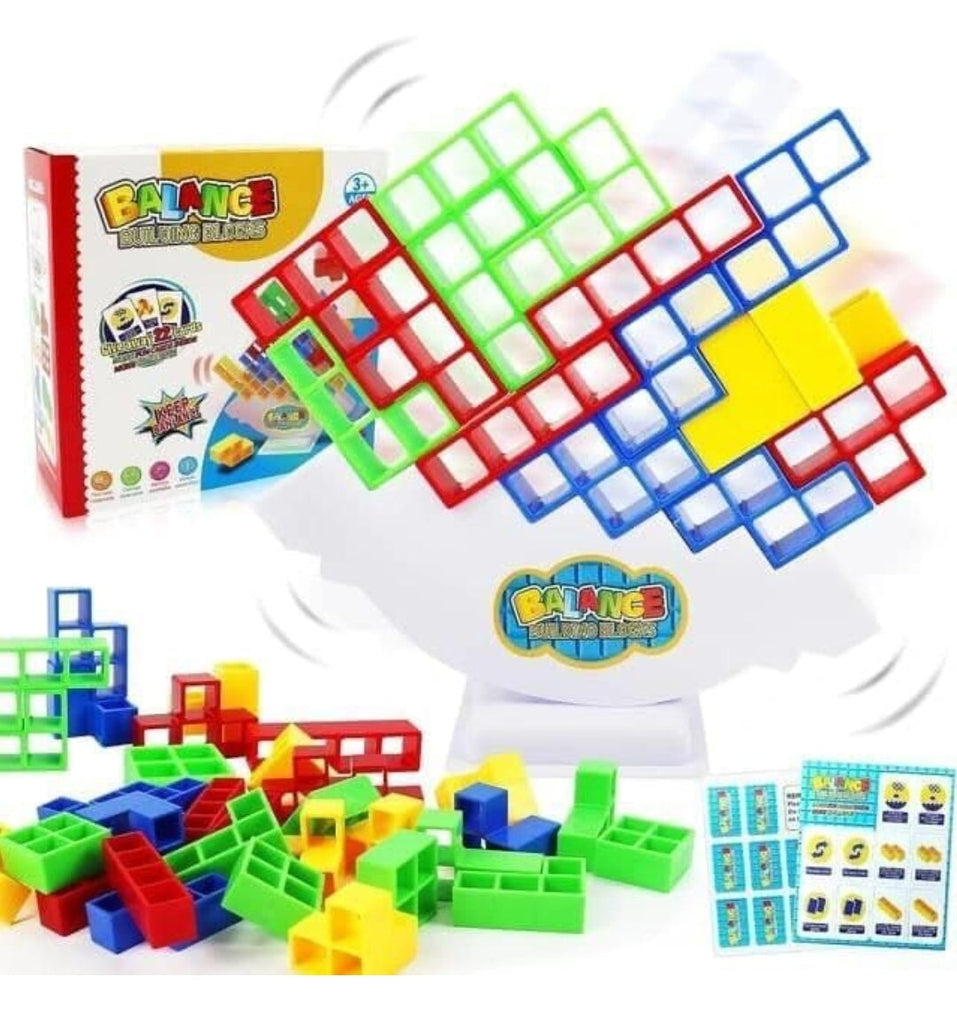 Tetra Tower: A STEM Balancing Block Game for Developing Minds ( 32 Pieces blocks) Educational toy KidosPark