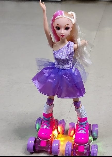 Twirling Wonder: Light-Up Skating Fashion Doll for Kids Dolls and Doll houses KidosPark