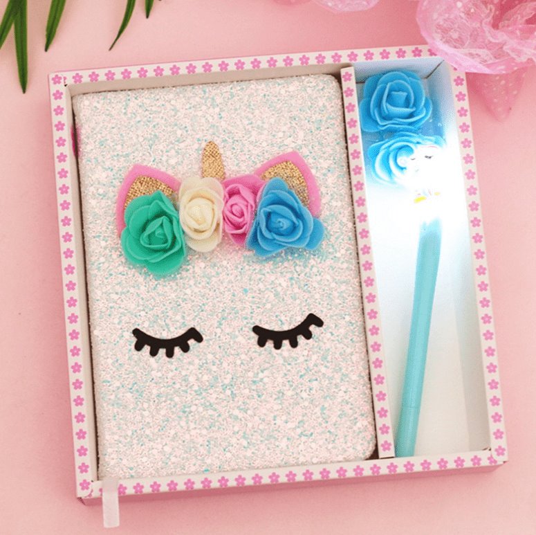 Unicorn Diary and pen Gift pack Diary KidosPark