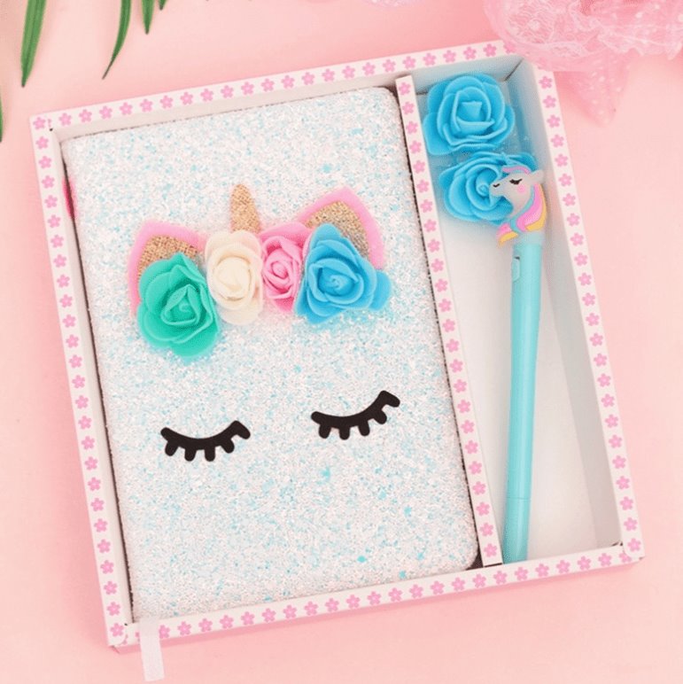 Unicorn Diary and pen Gift pack Diary KidosPark