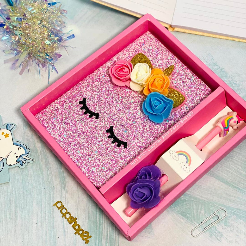 Unicorn Diary and pen Gift pack Diary KidosPark