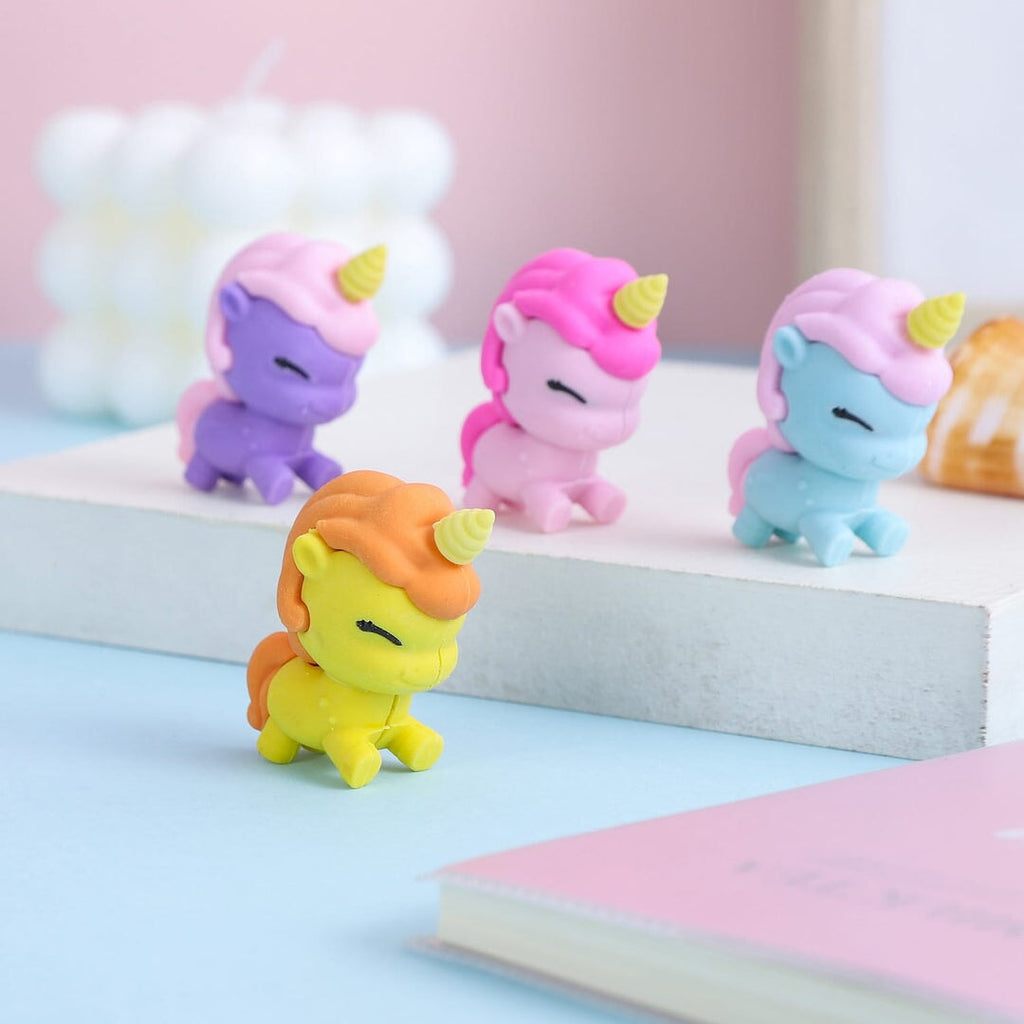 Unicorn Erasers for Kids ( Pack of 4) stationery KidosPark