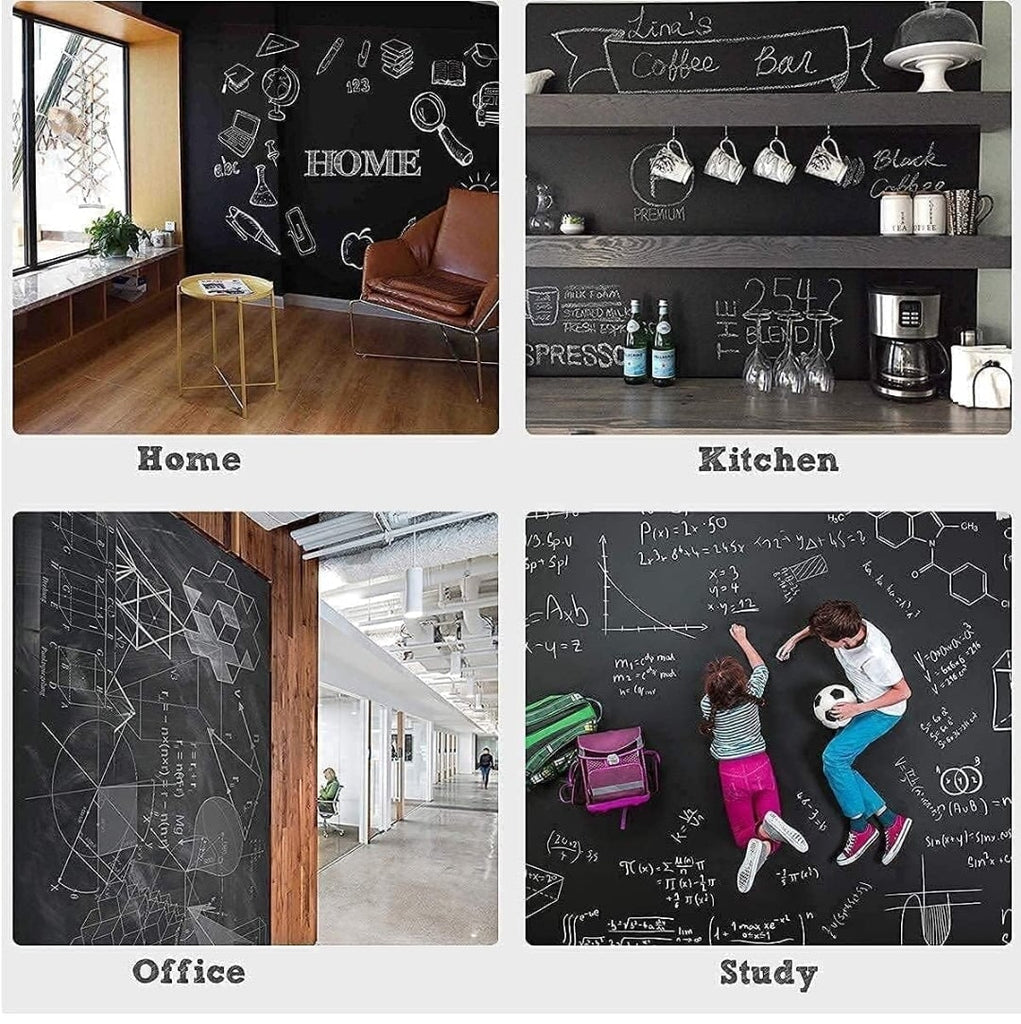 Versatile Adhesive Chalkboard: Transform Any Surface Instantly! Art and Crafts KidosPark