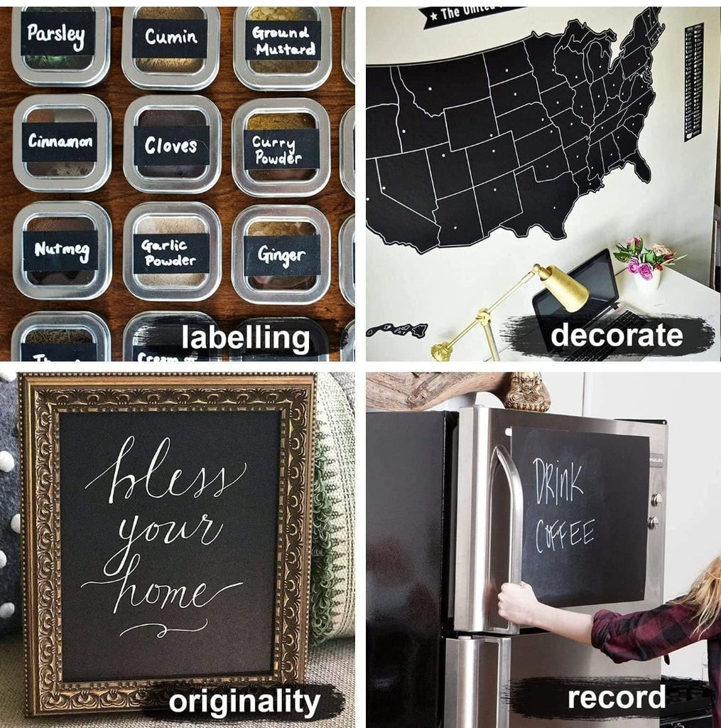 Versatile Adhesive Chalkboard: Transform Any Surface Instantly! Art and Crafts KidosPark