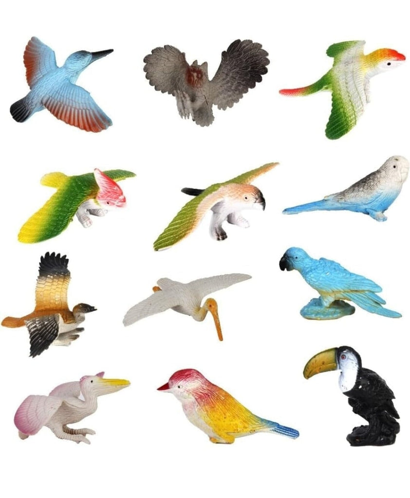 Wings of Wonder Miniature Bird Set: Inspiring Imaginative Adventures with 12 Lifelike Avian Companions Role play toys KidosPark